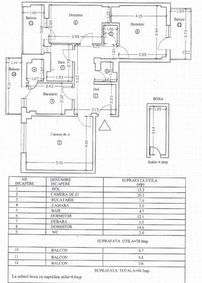 ULTRACENTRAL - apartament 3 camere, 2balcoane - 145000 euro - 4