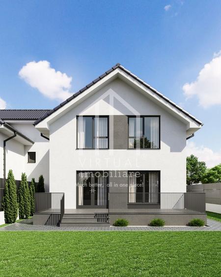 Casa cu 5 camere, 3 bai, terasa - 120 mp, teren 340 mp - Sura Mare