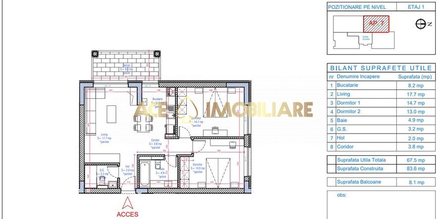 3 Camere de vanzare | Calea Calarasilor | Metrou | Centrala | Parcare
