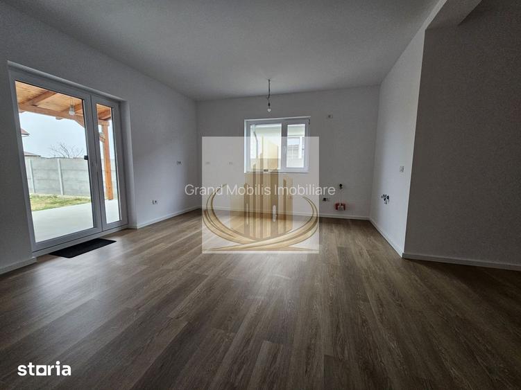 1/2 duplex nou, 3 camere 2 băi, Mănăstirea Șag 91mp pe parter