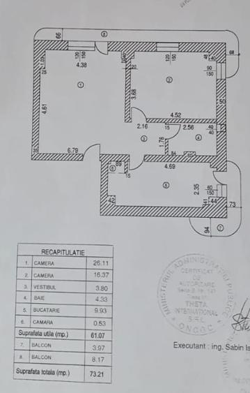 Unirii-Fantani-Apartament de 2 camere - decomandat