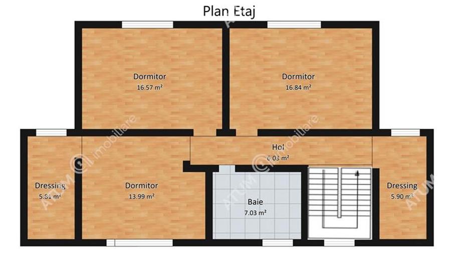 Casa individuala in Cisnadioara cu 4 camere 2 bai terasa teren 1170 mp
