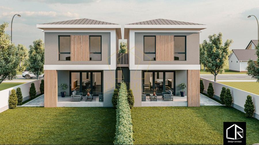 Duplex cu 4 camere, despărțit prin camera tehnica | Mosnita Noua | Barista