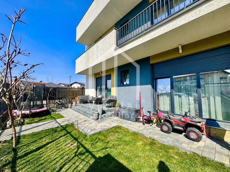 Apartament cu curte, 3 camere, 64mp utili + curte 83mp, Selimbar