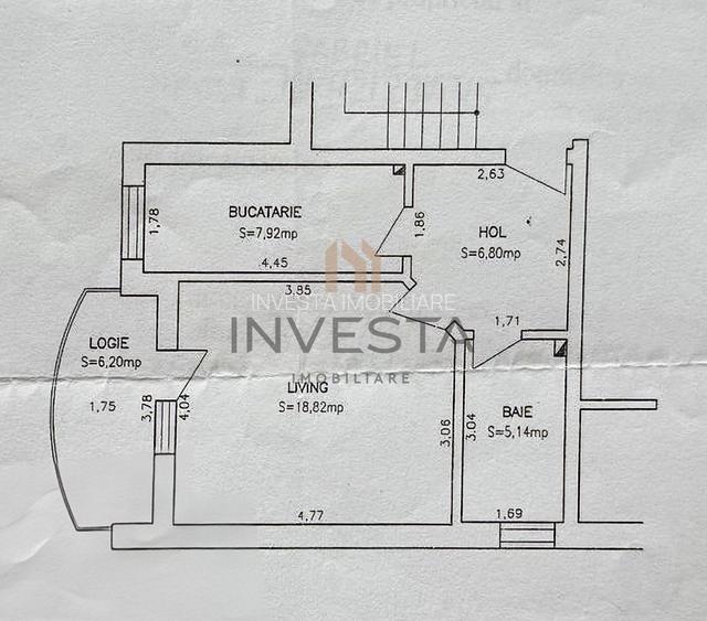 Apartament cu 1 camera, 38 mp, parcare inclusa, strada Muresului - 1