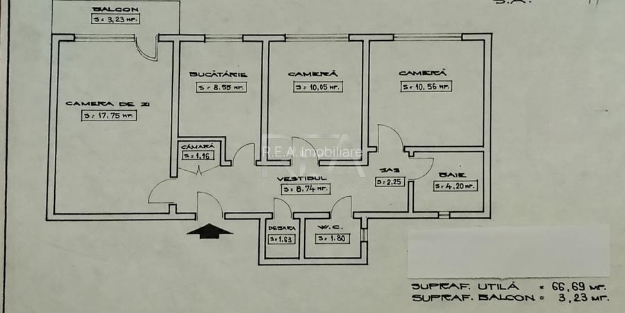 3 camere Titan decomandat, et. 1, an 1979, 70 mp, renovat - 14