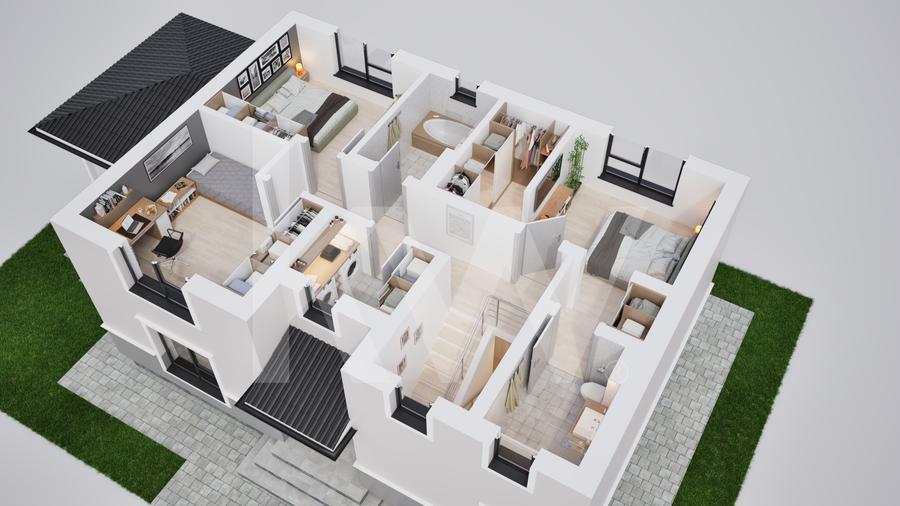 Casa individuala 5 camere in cartier nou Șură Mica