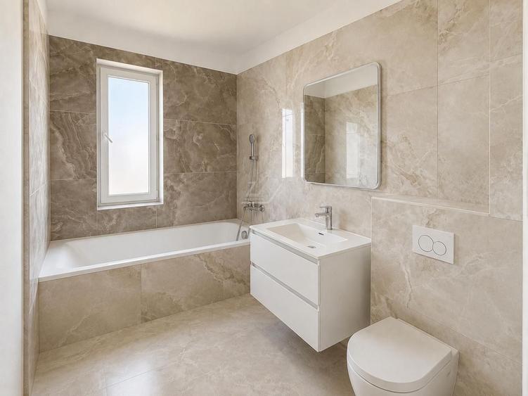 Bloc nou. Apartament cu 3 camere spations. 2 Bai. Etaj 1