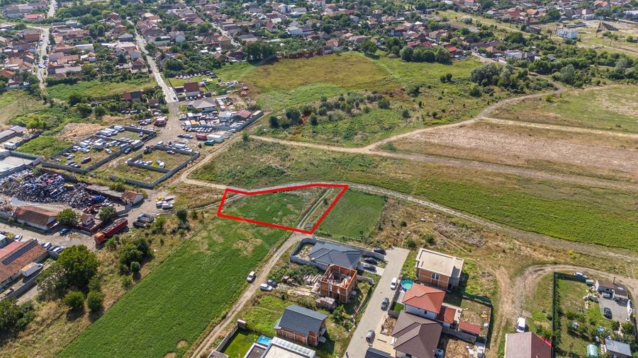 Teren 1237 mp cu PUZ aprobat de vanzare Bujac,Arad