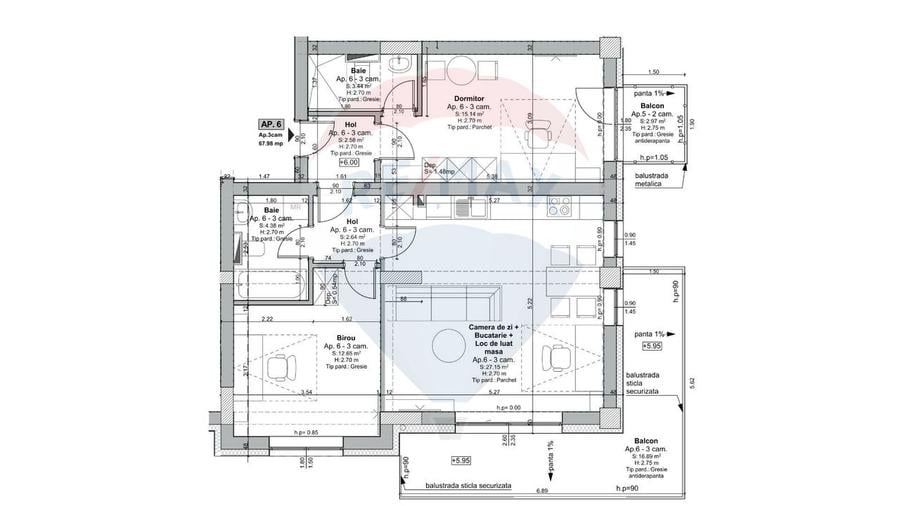 Apartament 3 camere Maurer Avantgarden 3 – Faza V - Comision 0