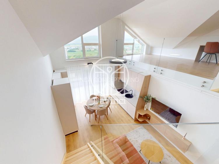 Penthouse 3 camere + 2 bai, intabulat, la cheie - terasa 19 mp - 6