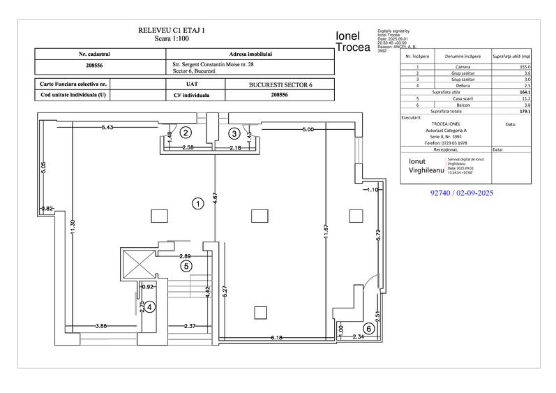 cladire S+P+3, lift, se adauga 300 EURO utilitati, intre Plaza si Afi,proprietar - 8