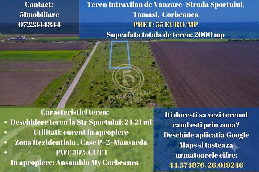 Corbeanca Strada Sportului -Acces direct catre viitoarea Autostrada de Centura