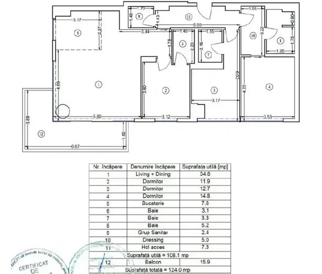 Apartament 4 Camere LUX Up Site Floreasca Promenada Vedere Panoramica - 21