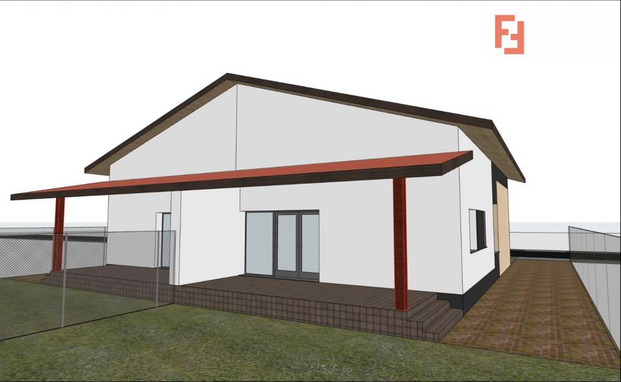 Duplex cu 3 camere, 76 mp utili si 300 mp teren, de vanzare in Sacalaz