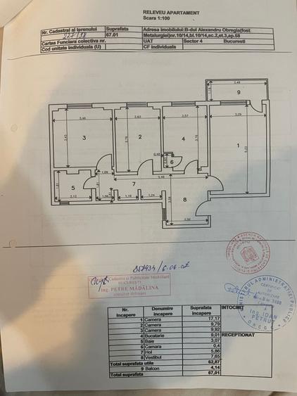 APARTAMENT 3 CAMERE DE VÂNZARE – BERCENI