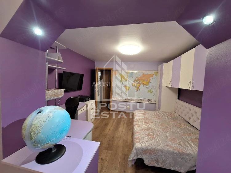 Apartament decomandat,4 camere,2bai,etaj 1 Lipovei,mobilat si utilat