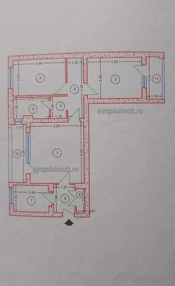 Apartament 3 camere - Bulevardul Alexandru Obregia
