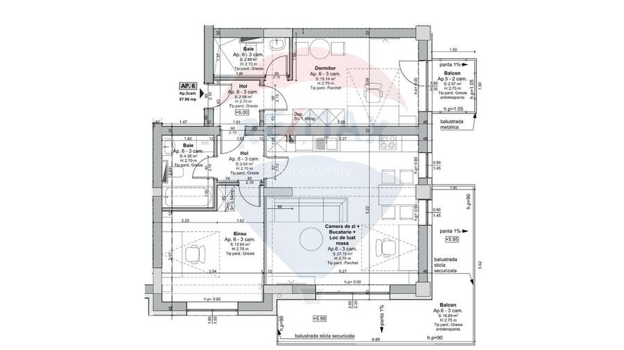 Apartament 3 camere Maurer Avantgarden 3 – Faza V - Comision 0 - 4