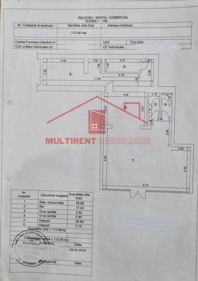 SPATIU COMERCIAL DE INCHIRIAT / ZONA BUNA / IDEAL BAR,CAFENEA,RESTAURANT !