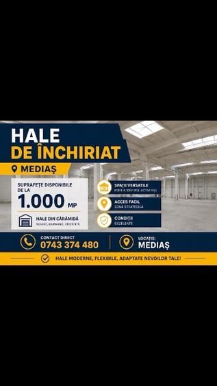 Hala de inchiriat Mediaș