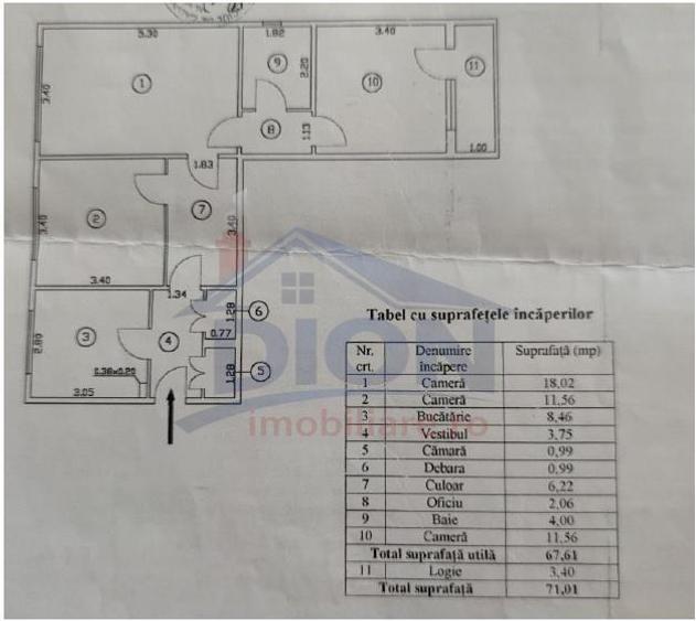 APARTAMENT 3 CAM, BRANCOVEANU