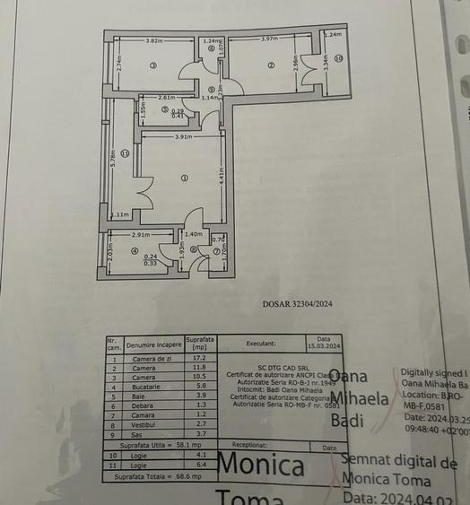 Apartament 3 camere Liviu Revreanu - Titan - Metrou