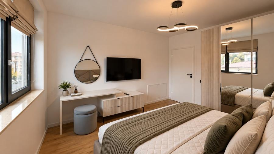 Proprietar, 3 camere, termen lung, mobilat si dotat complet, loc de parcare