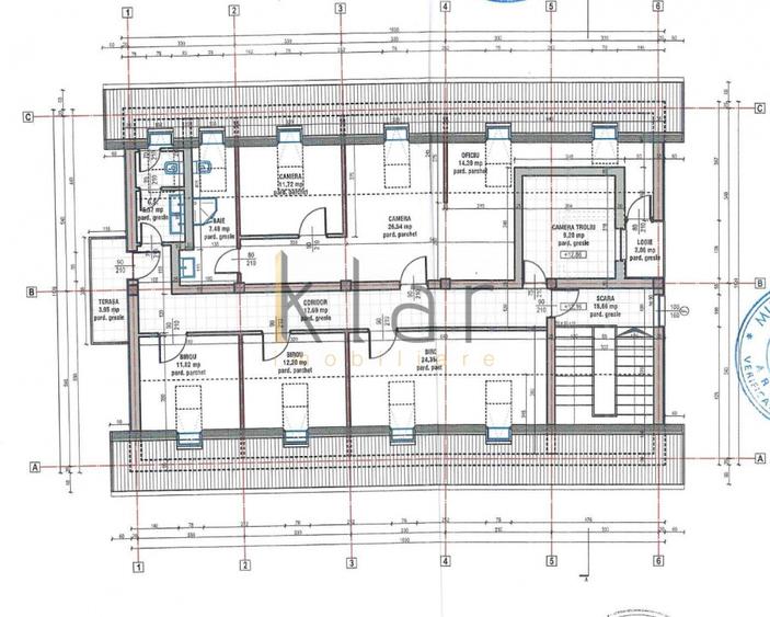 Spatiu birou 130mpbalcon5 parcariBulgaria zona Hornbach
