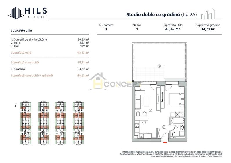 Apartament cu 2 camere in ansablu rezidential,  Lemon Retail Park - 9