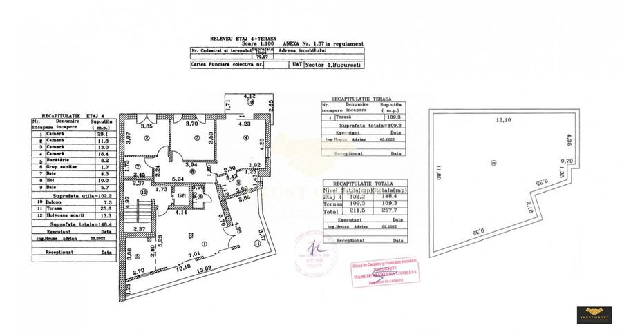 Apartament 4 camere Beller | Terasa 109mp | Loc de parcare - 15