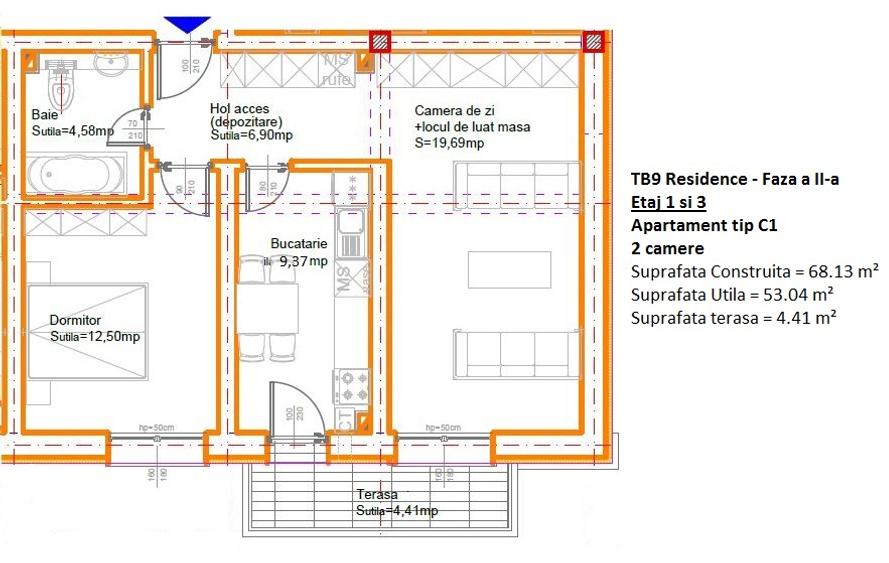 TB9 Residence | Faza a 2-a | 2 cam tip C1 | 0% comision