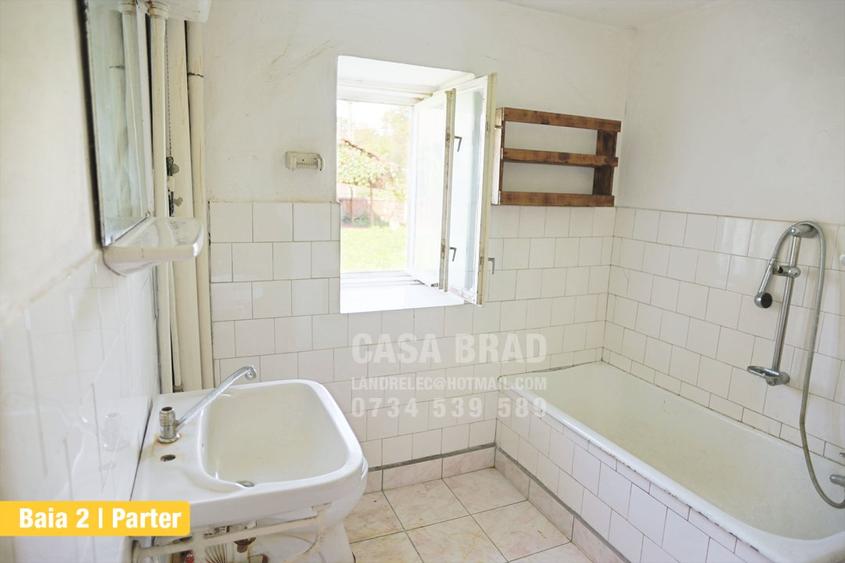 Casa mare cu ~4000mp teren plat, in zona verde, linistita, in orasul Brad, HD