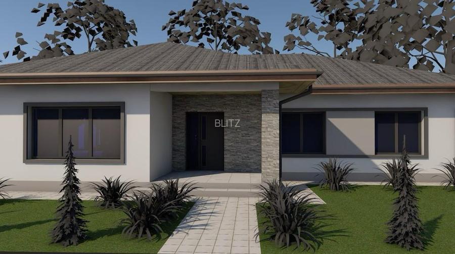 Casă modernă parter, zonă excelentă – 3 camere, terasă, teren 6 arii - 3