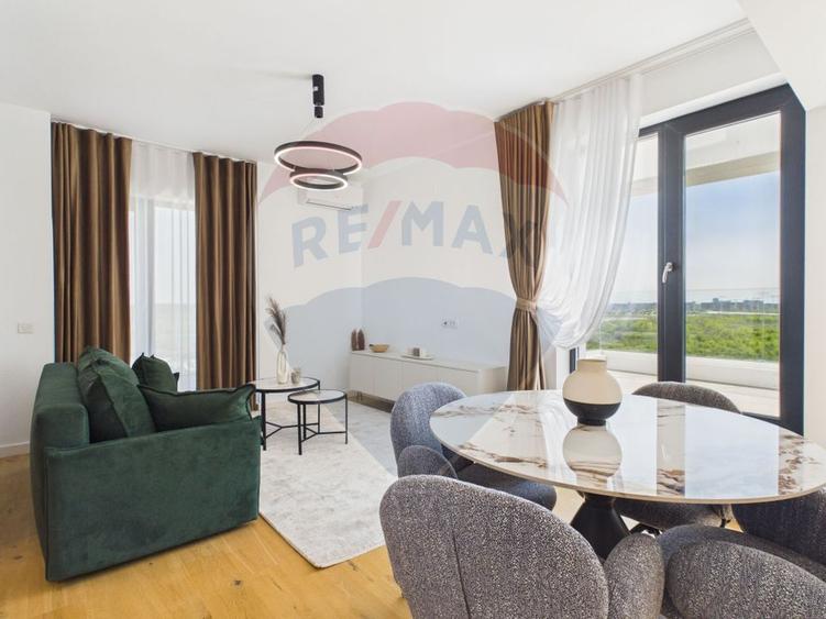 Apartament utilat complet cu terasa 25 mp,  vedere frumoasa, nelocuit