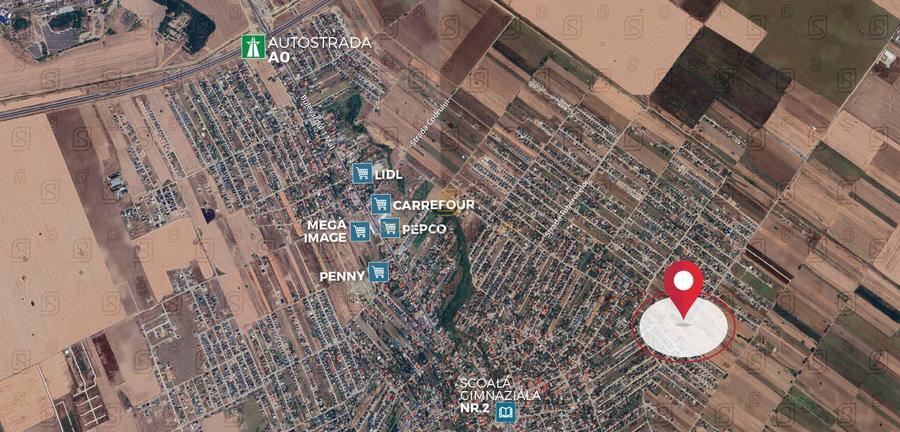 Teren intravilan, 500 mp, Str. Trandafirilor - Comuna Berceni