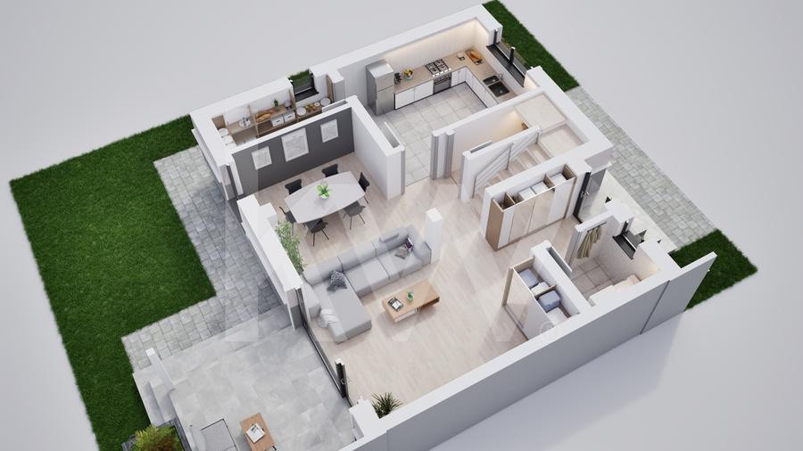 Casa duplex 4 camere in cartier nou Șură Mica