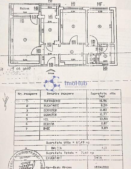 Apartament 3 camere - Podu Ros - Palas - 72mp - Renovat!