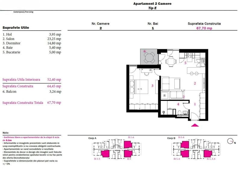 Apartament 2 Camere | Rond OMV | Pergola Nord