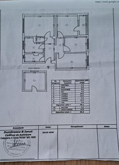 4 camere decomandat 2/4 metrou 1 Decembrie