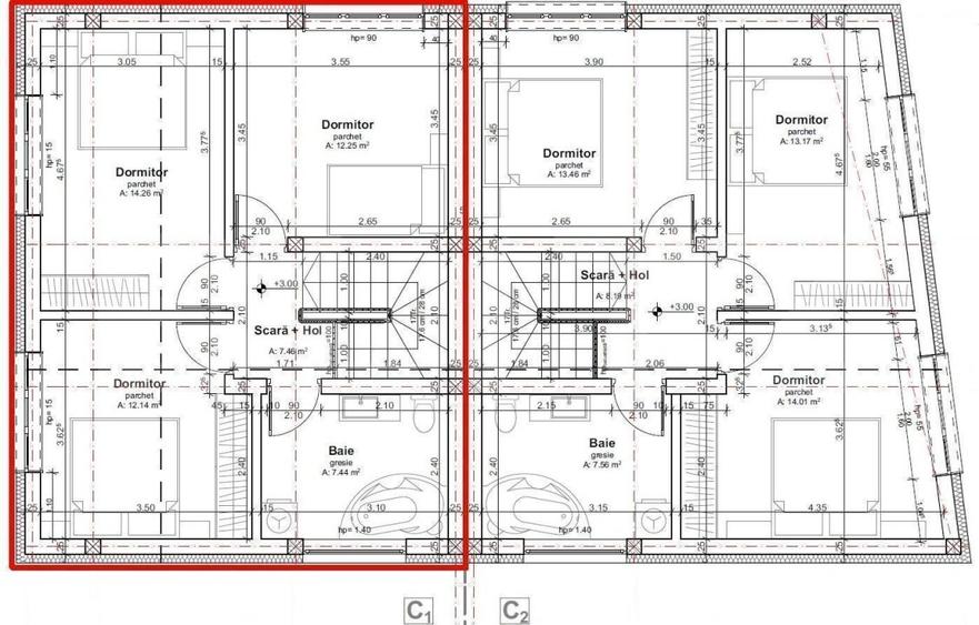 Duplex cu garaj, 156 mp Dâmbul Rotund