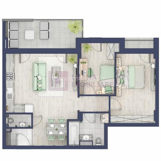 Apartament 3 camere PREMIUM | Turnisor | etaj 1 | boxa | lift | - 4