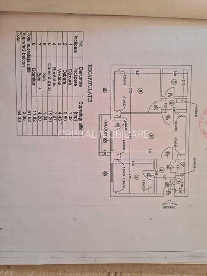 Vanzare Apartament 2 camere, 55 mp, loc de parcare, balcon închis – Sector 5