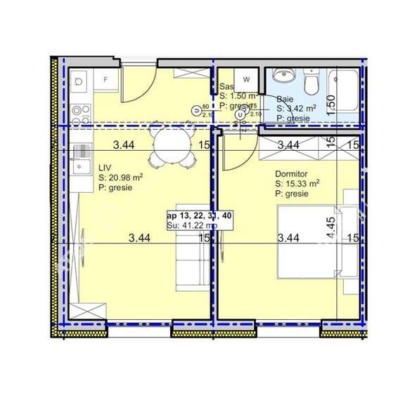Apartament intabulat la cheie cu 2 camere zona Lazaret din Sibiu.
