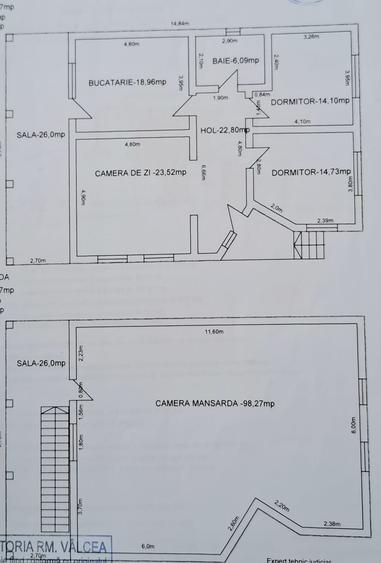 Casă solidă P+M, structură finalizată – Goranu, Râmnicu Vâlcea-pret repozitionat