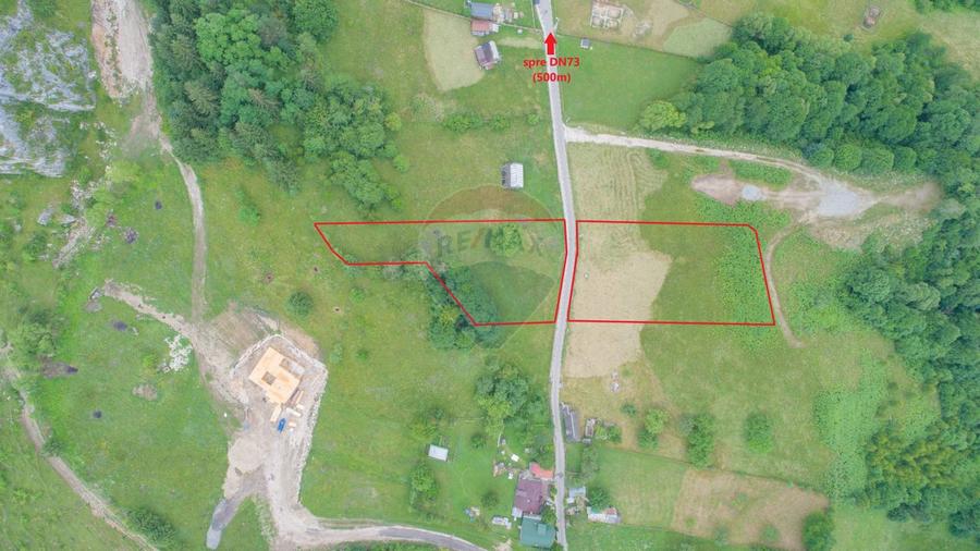 Teren2058mp Dambovicioara la poalele parcului National Piatra Craiului