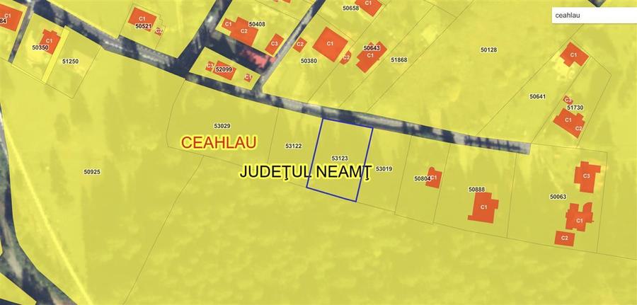 Teren in Statiunea Durau, Ceahlau, 1046mp, str. Stejarului