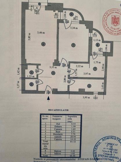 APARTAMENT 4/9 70 MP MONOLIT VEDERE SUPERBA DAMBOVITA SI BIBLIOTECA  MOBILAT