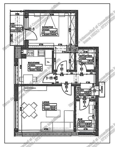🙋Energia Residence🔸2 Camere Decomandate 60m² Etaj 2 Centrala Loc de Parcare