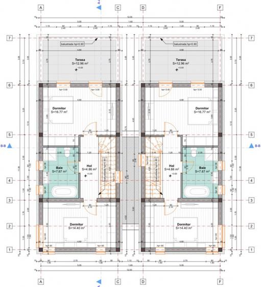 Duplex cu 3 camere si 2 bai - Mosnita - zona noul Lidl
